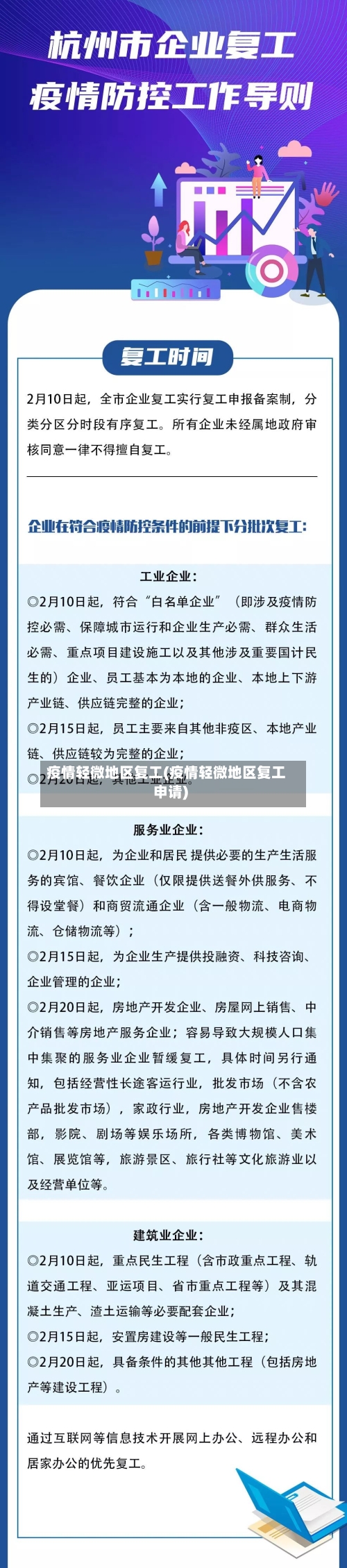 疫情轻微地区复工(疫情轻微地区复工申请)-第3张图片