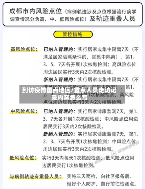 到访疫情重点地区/重点人员走访记录内容怎么写