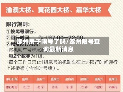 涿州房子限号了吗/涿州限号查询最新消息-第2张图片
