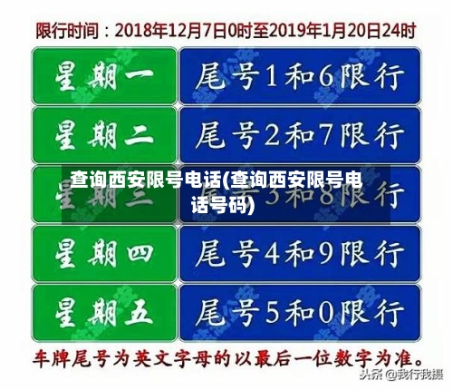 查询西安限号电话(查询西安限号电话号码)-第2张图片