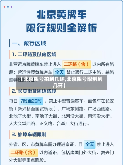 【北京限号拍到几环,北京限号限制到几环】