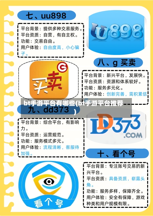 bt手游平台有哪些(bt手游平台推荐)-第2张图片