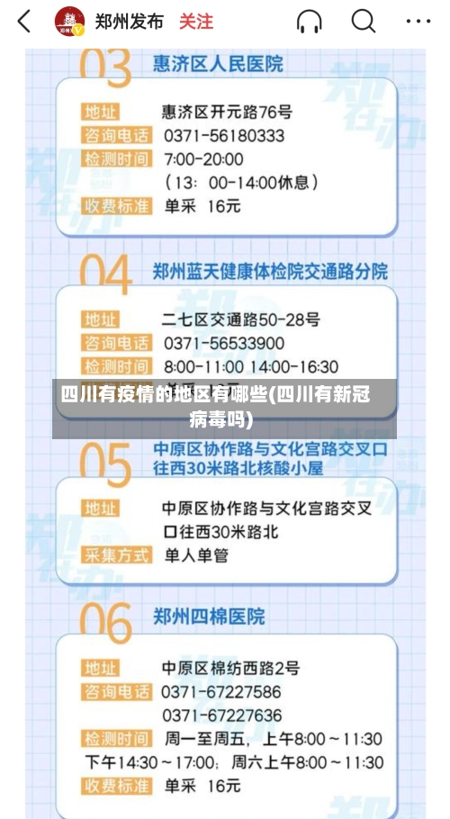 四川有疫情的地区有哪些(四川有新冠病毒吗)-第2张图片